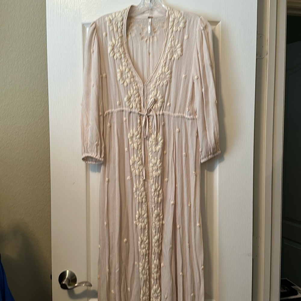 Free People embroidered dress NWOT!